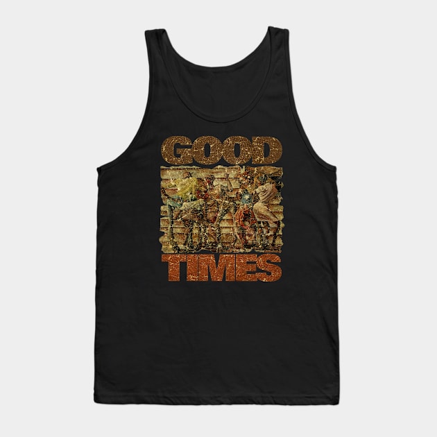 RETRO VINTAGE GOOD TIMES DANCE DAY Tank Top by Fisherman Hooks Baits